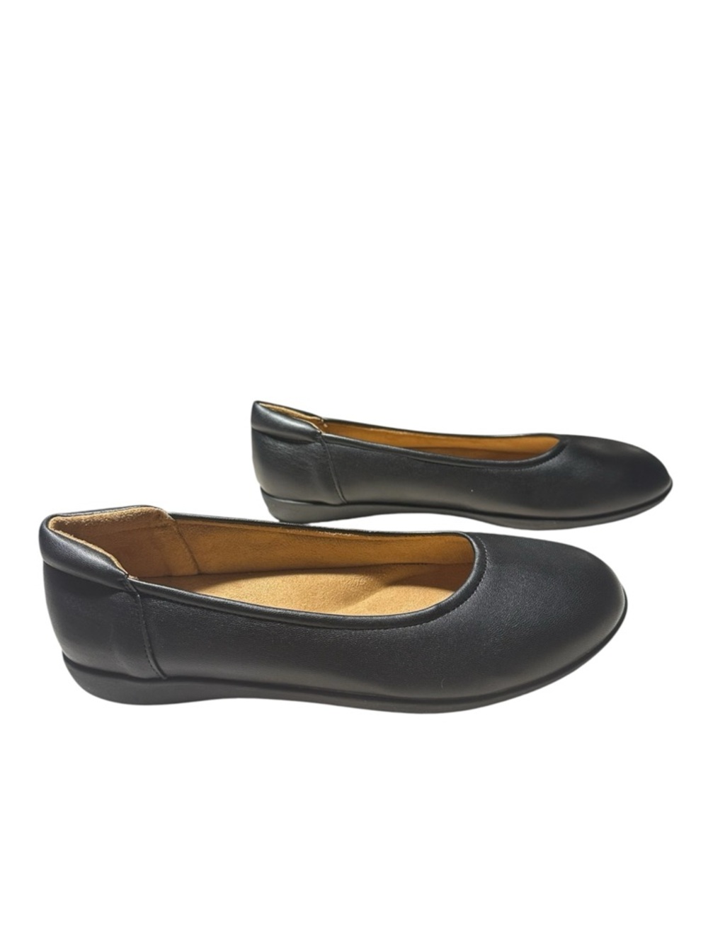 Naturalizer Flexy Leather Ballet Flats Black Women’s Size 9M Comfort Slip-On
